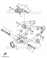 SWINGARM / SHOCK ABSORBER for Yamaha DRAGSTAR 1998