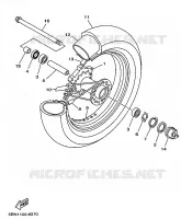 FRONT WHEEL for Yamaha DRAGSTAR 1999