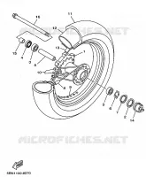FRONT WHEEL for Yamaha DRAGSTAR 1999