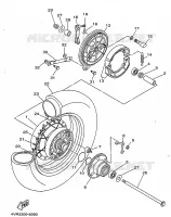 REAR WHEEL for Yamaha DRAGSTAR 1999