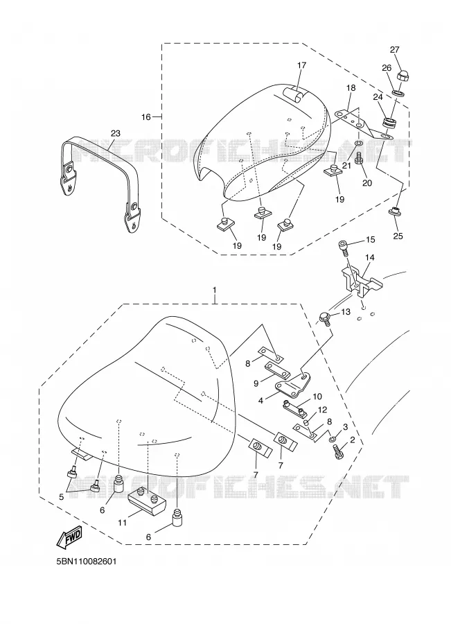 SEAT Yamaha MOTO 650 2000 DRAGSTAR  XVS650A