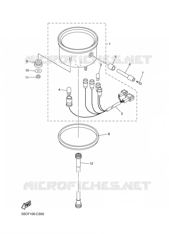 SPEEDOMETER Yamaha MOTO 650 2005 DRAGSTAR  XVS650A