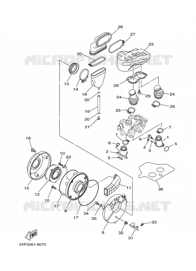 INTAKE Yamaha MOTO 650 2005 DRAGSTAR  XVS650A