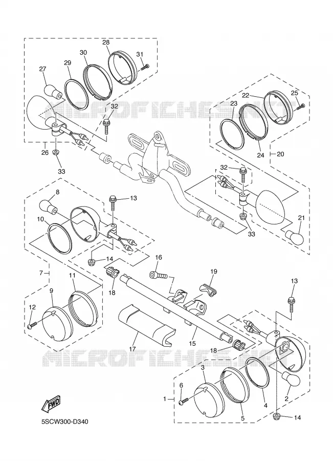 INDICATOR Yamaha MOTO 650 2005 DRAGSTAR  XVS650A