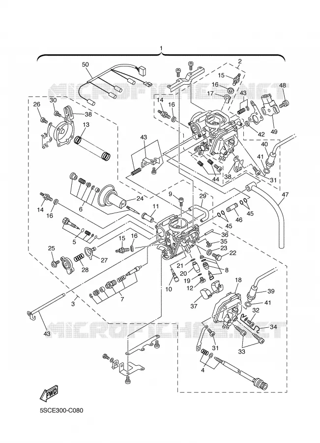CARBURETOR Yamaha MOTO 650 2006 DRAGSTAR  XVS650A