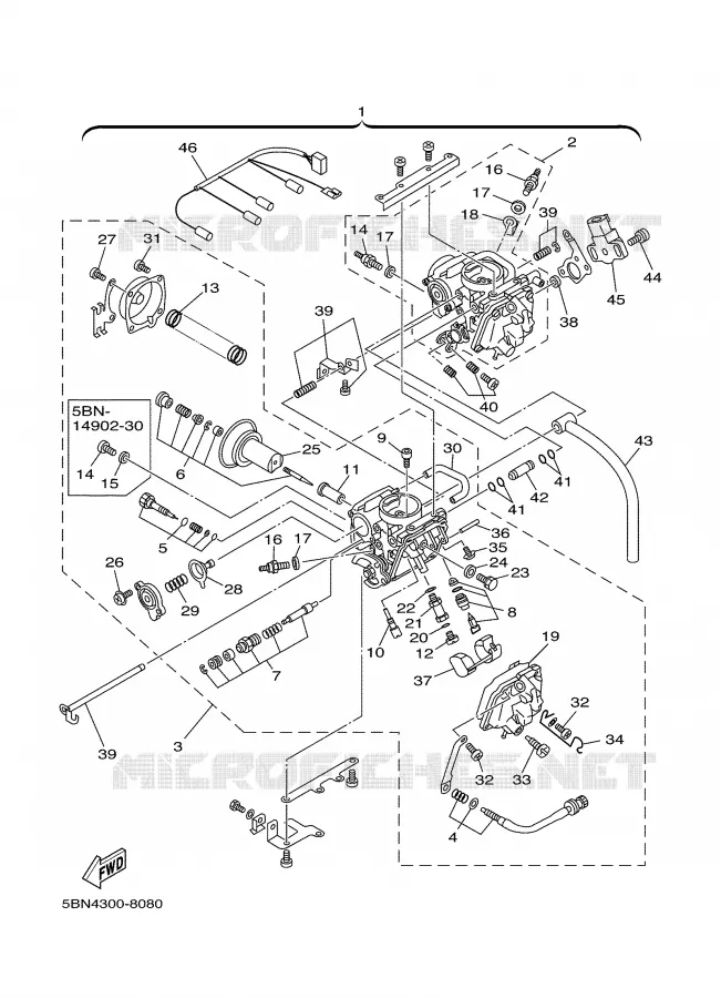 CARBURETOR Yamaha MOTO 650 1999 DRAGSTAR  XVS650A
