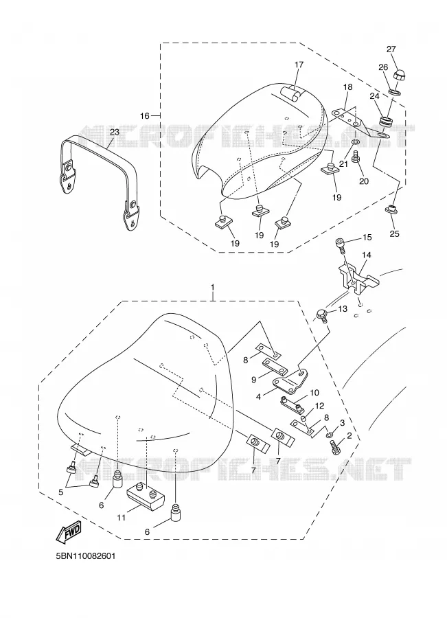 SEAT Yamaha MOTO 650 1999 DRAGSTAR  XVS650A
