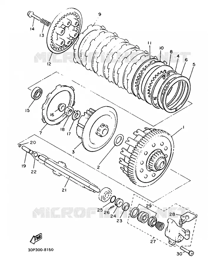 STARTER CLUTCH Yamaha MOTO 1300 1988 ROYALE VENTURE  XVZ12TD