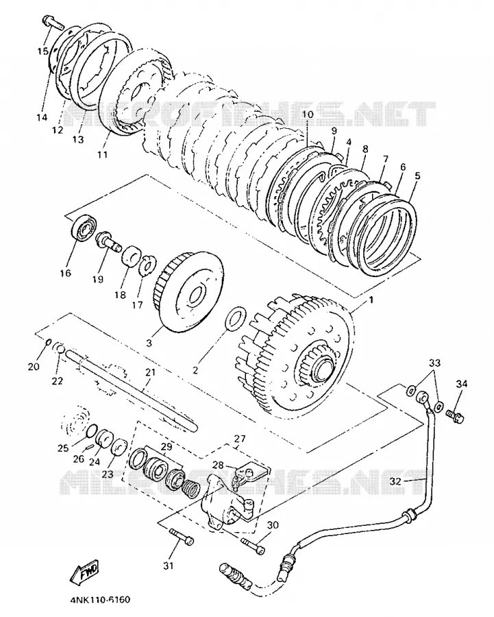STARTER CLUTCH Yamaha MOTO 1300 1997 ROYALSTAR  XVZ1300A