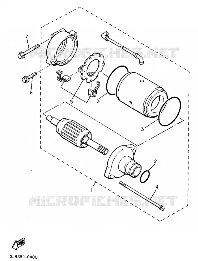 STARTER MOTOR Yamaha MOTO 1300 1997 ROYALSTAR  XVZ1300A