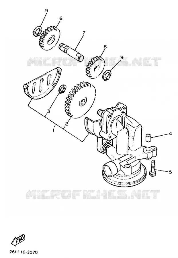 OIL PUMP Yamaha MOTO 1300 1998 ROYALSTAR  XVZ1300A