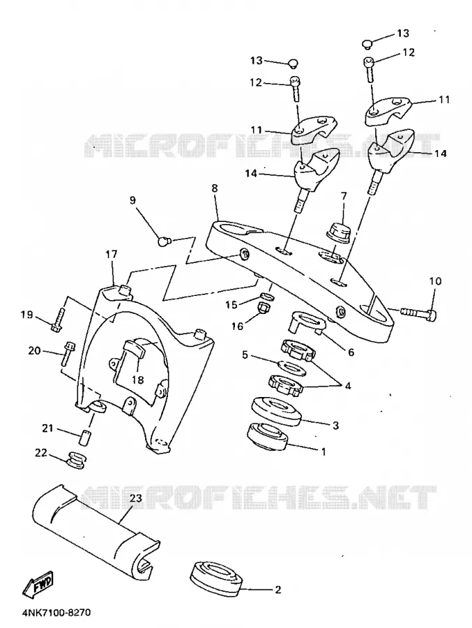 STEERING Yamaha MOTO 1300 1998 ROYALSTAR  XVZ1300A