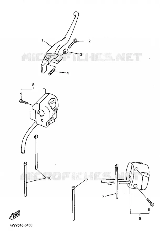 SWITCH / LEVER Yamaha MOTO 1300 1998 ROYALSTAR  XVZ1300A