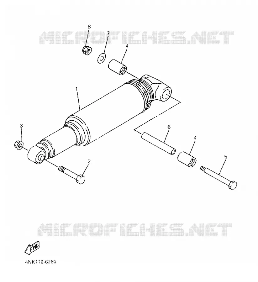 REAR SHOCK ABSORBER Yamaha MOTO 1300 1998 ROYALSTAR  XVZ1300A