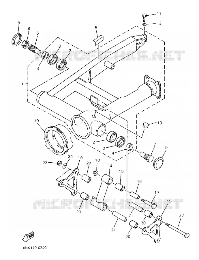 SWINGARM Yamaha MOTO 1300 1998 ROYALSTAR  XVZ1300A