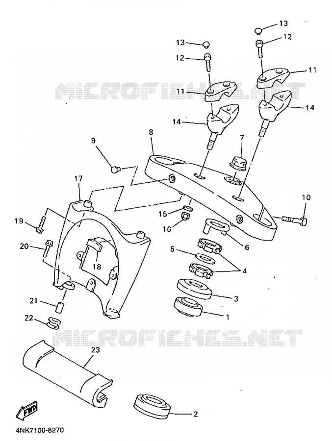 STEERING Yamaha MOTO 1300 1998 ROYALSTAR  XVZ1300A
