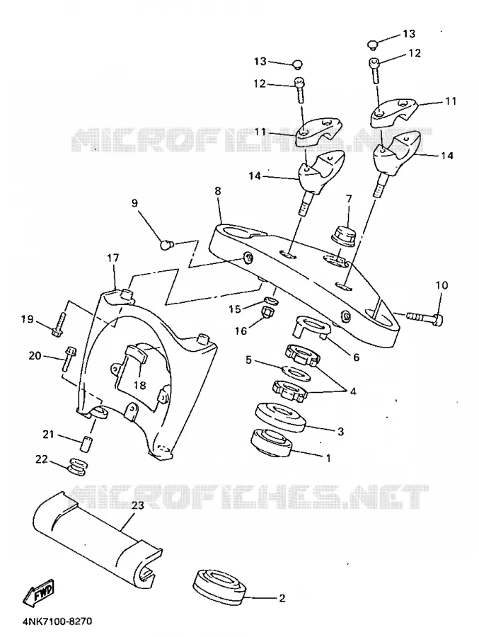 STEERING Yamaha MOTO 1300 1998 ROYALSTAR  XVZ1300A