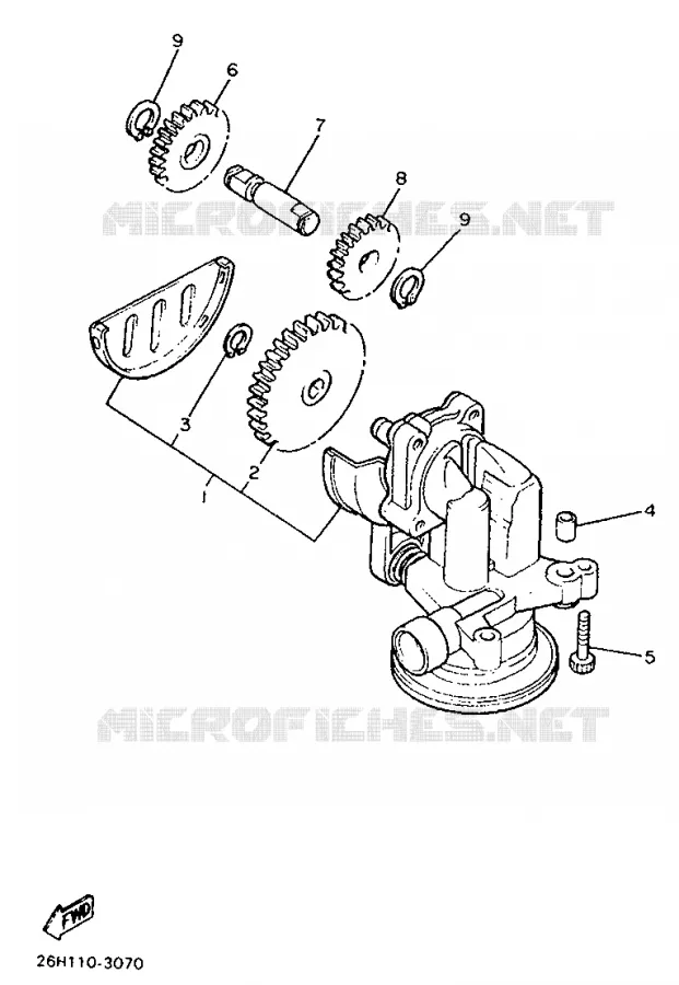 OIL PUMP Yamaha MOTO 1300 1989 ROYALE VENTURE  XVZ13TD