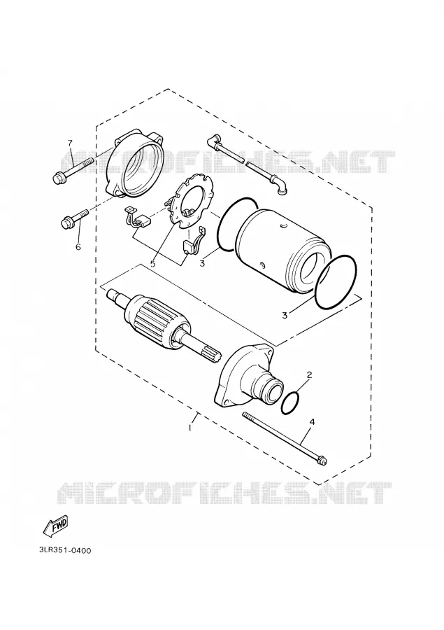 STARTER MOTOR Yamaha MOTO 1300 1999 ROYALSTAR  XVZ13TFL