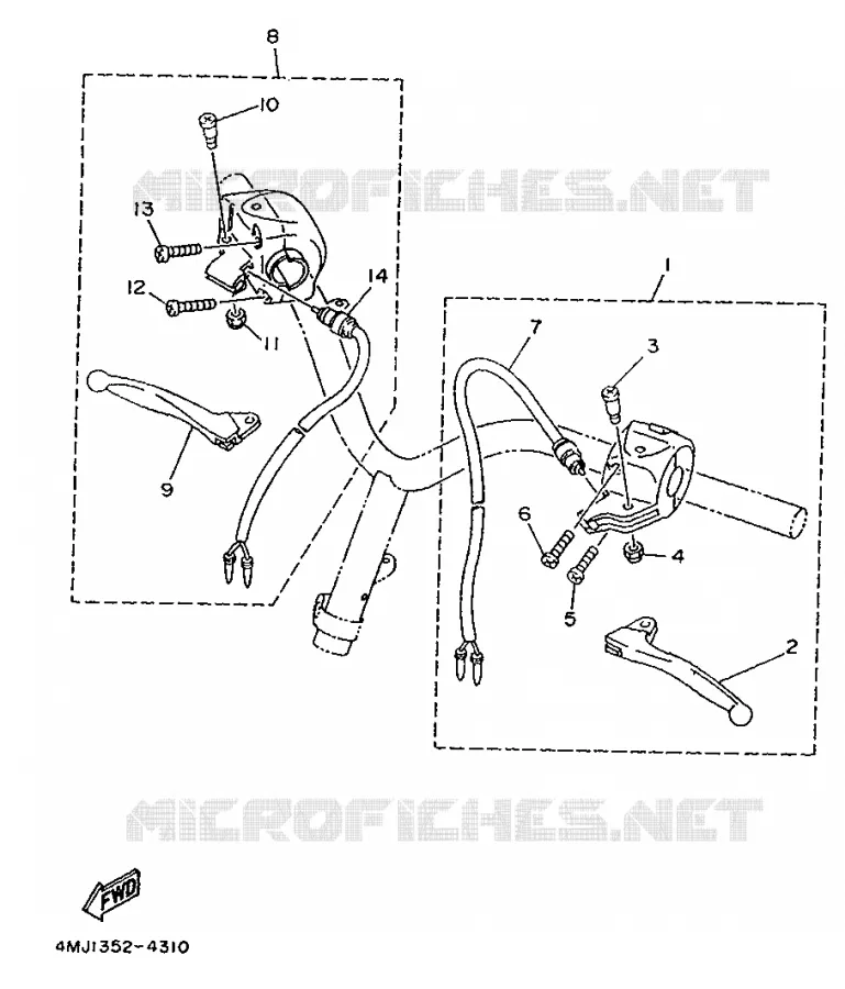 SWITCH / LEVER Yamaha SCOOTER 50 1994 YA  YA50R
