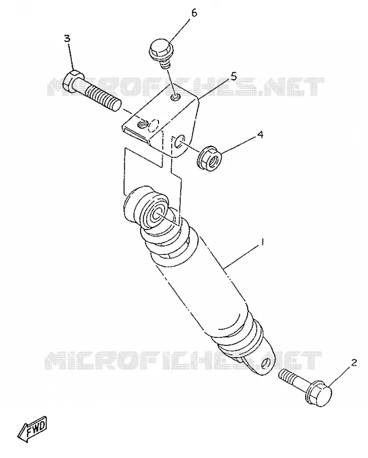 SWINGARM / SHOCK ABSORBER Yamaha SCOOTER 50 1996 YA  YA50R
