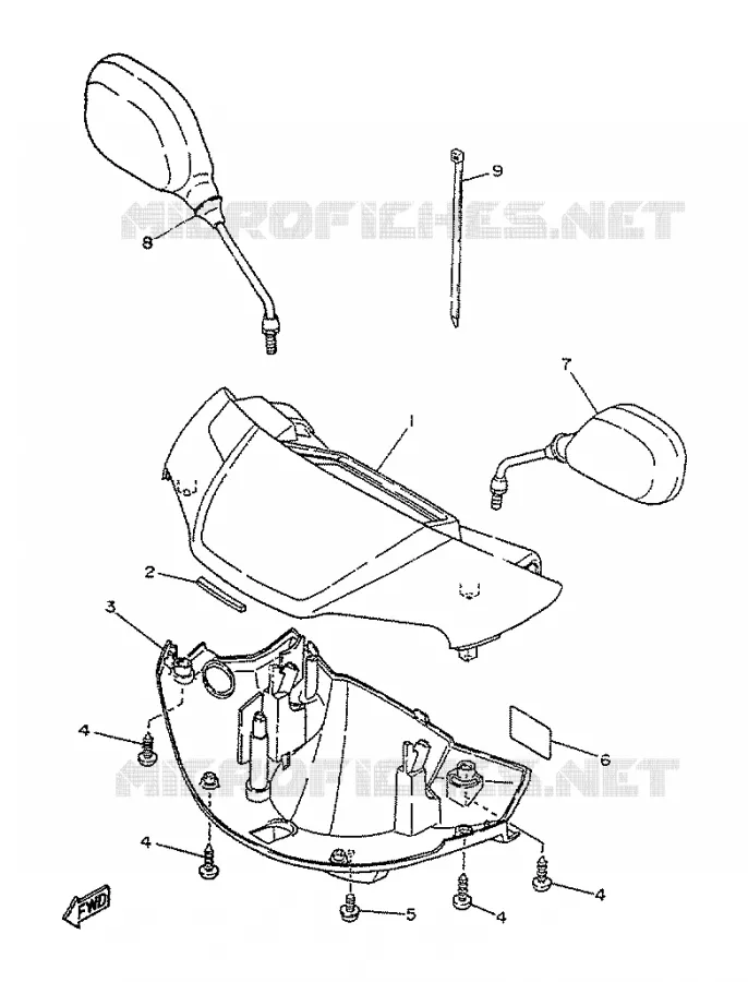 COVER 1 Yamaha SCOOTER 50 1995 YA  YA50R AXIS