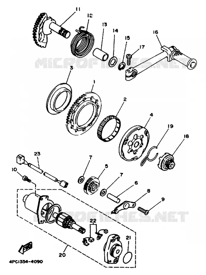 STARTER MOTOR Yamaha SCOOTER 50 1994 YA  YA50R FORTE