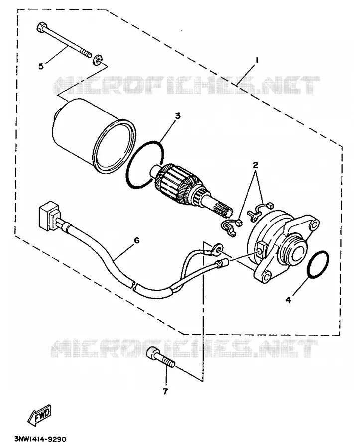 STARTER MOTOR Yamaha SCOOTER 50 1995 YA  YA50TA