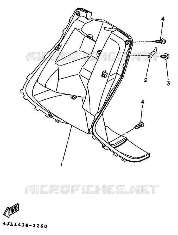 LEG SHIELD Yamaha SCOOTER 50 1995 YA  YA50ZA