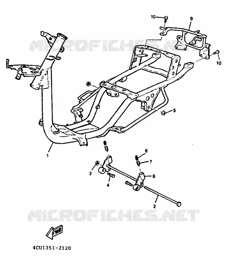 FRAME Yamaha SCOOTER 50 1993 EVOLIS  YE50