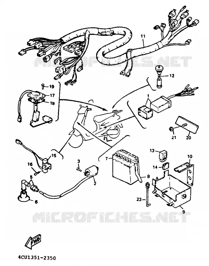 ELECTRICAL 2 Yamaha SCOOTER 50 1993 EVOLIS  YE50
