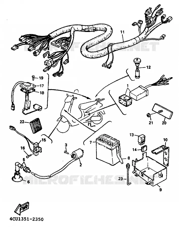 ELECTRICAL 2 Yamaha SCOOTER 50 1993 EVOLIS  YE50