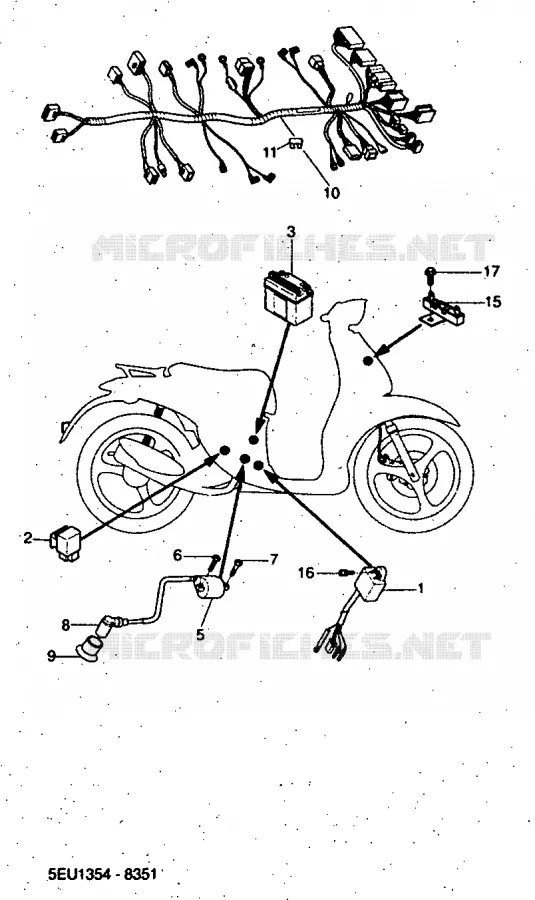 ELECTRICAL 2 Yamaha SCOOTER 50 1998 FLIPPER  YH50