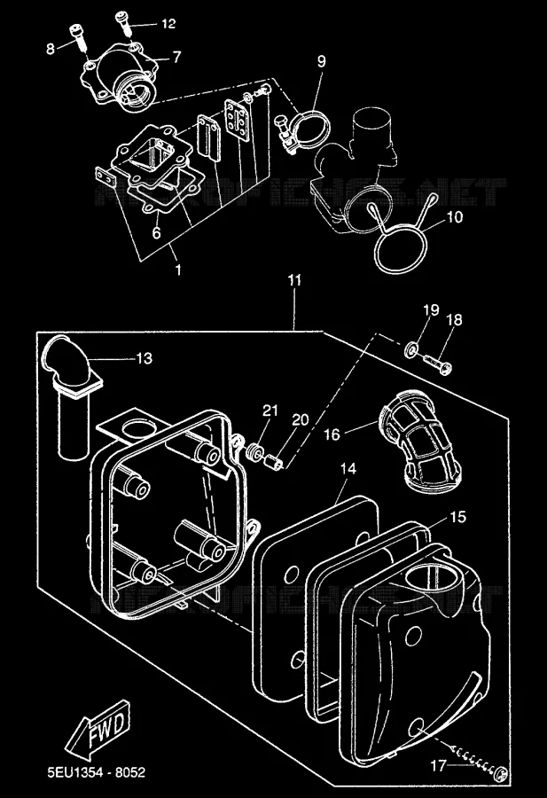 INTAKE Yamaha SCOOTER 50 2000 FLIPPER  YH50
