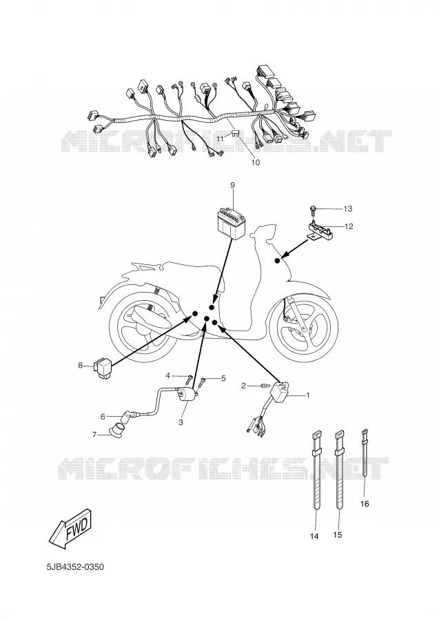 ELECTRICAL 2 Yamaha SCOOTER 50 2001 FLIPPER  YH50