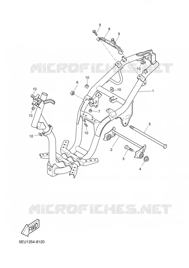 FRAME Yamaha SCOOTER 50 2002 FLIPPER  YH50
