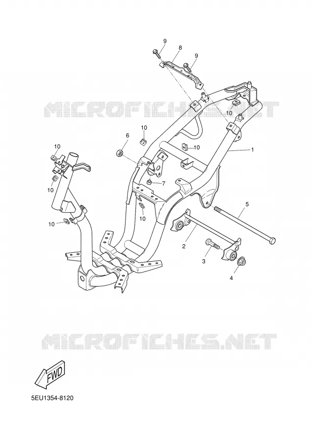 FRAME Yamaha SCOOTER 50 2003 FLIPPER  YH50