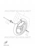 FRONT WHEEL for Yamaha WHY 2003
