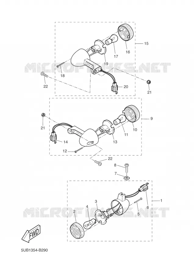 INDICATOR Yamaha SCOOTER 50 2003 WHY  YH50