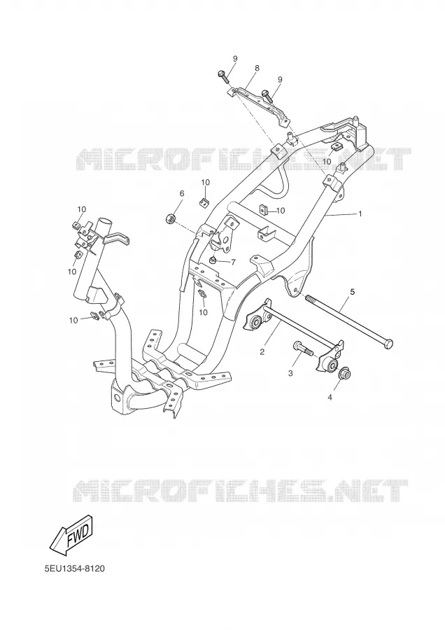 FRAME Yamaha SCOOTER 50 2005 WHY  YH50