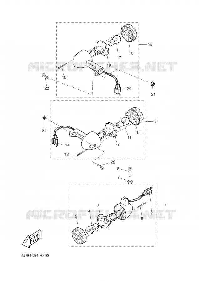 INDICATOR Yamaha SCOOTER 50 2005 WHY  YH50