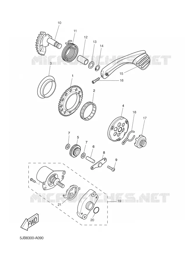 STARTER MOTOR Yamaha SCOOTER 50 2002 WHY  YH50 WHY