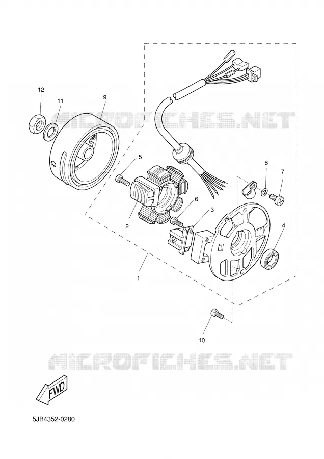 IGNITION Yamaha SCOOTER 50 2002 WHY  YH50 WHY