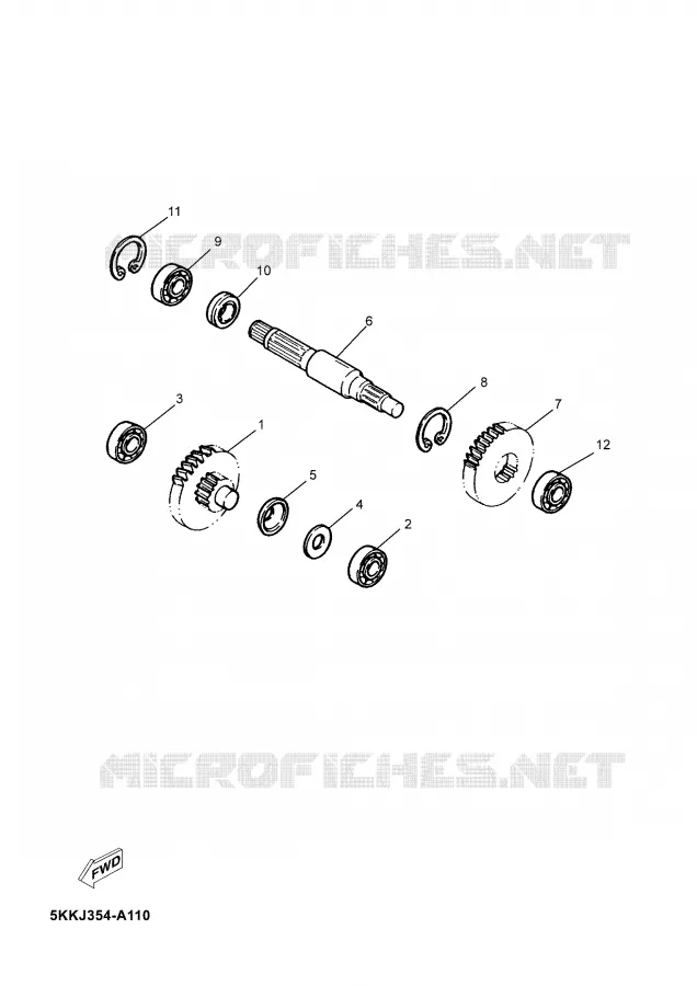 TRANSMISSION Yamaha SCOOTER 100 2003 NEO'S  YN100