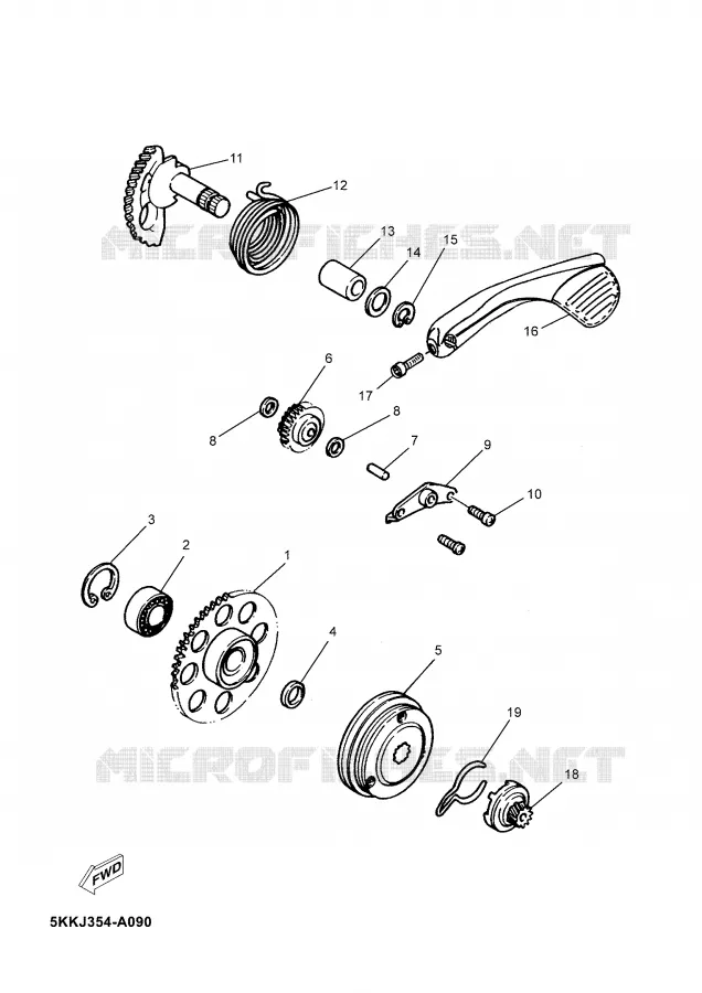 STARTER MOTOR Yamaha SCOOTER 100 2003 NEO'S  YN100