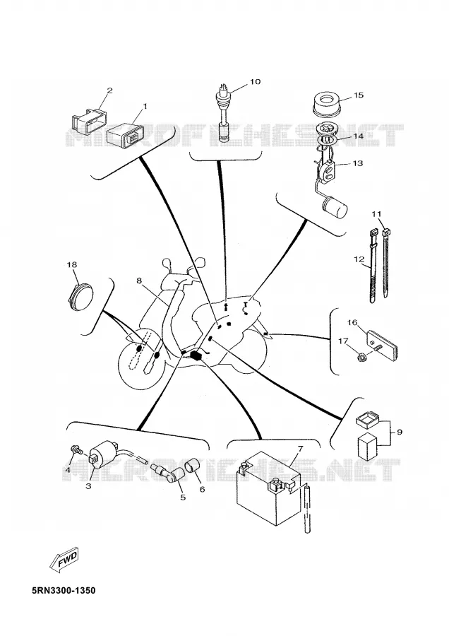 ELECTRICAL 2 Yamaha SCOOTER 50 2002 YN  YN50