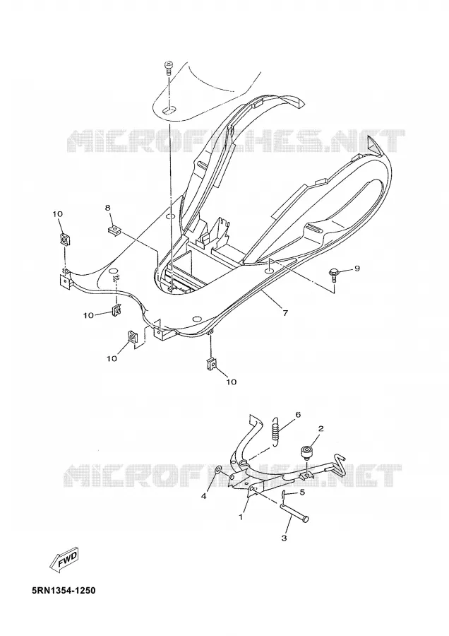 STAND / FOOTREST Yamaha SCOOTER 50 2002 YN  YN50