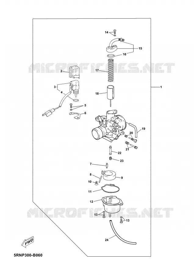 CARBURETOR Yamaha SCOOTER 50 2006 NEO'S  YN50
