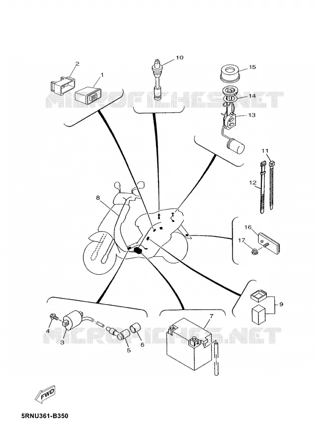 ELECTRICAL 2 Yamaha SCOOTER 50 2006 NEO'S  YN50