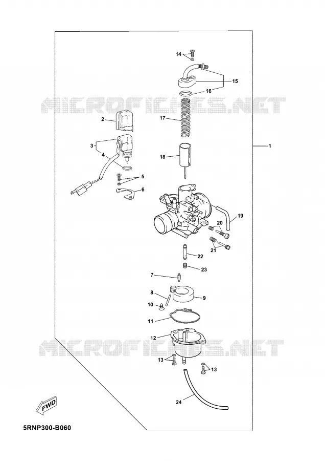 CARBURETOR Yamaha SCOOTER 50 2008 NEO'S  YN50